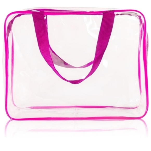 3-Piece Crystal Clear PVC Travel Toiletry Bag Kit - Small, Medium, and Large - Picture 13 of 13